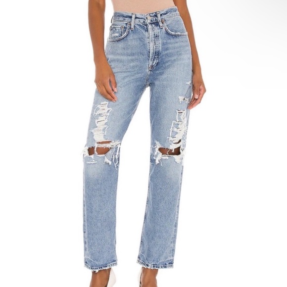 Agolde Denim - Agolde 90s mid rise loose fit jeans in major
